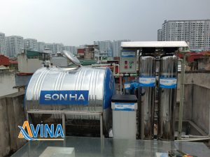 Hệ thống lọc tổng sinh hoạt sử dụng cột lọc inox