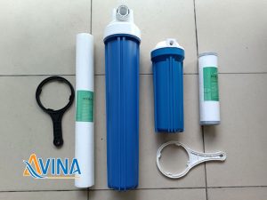 Cốc lọc thô xanh 20 inch và 10 inch