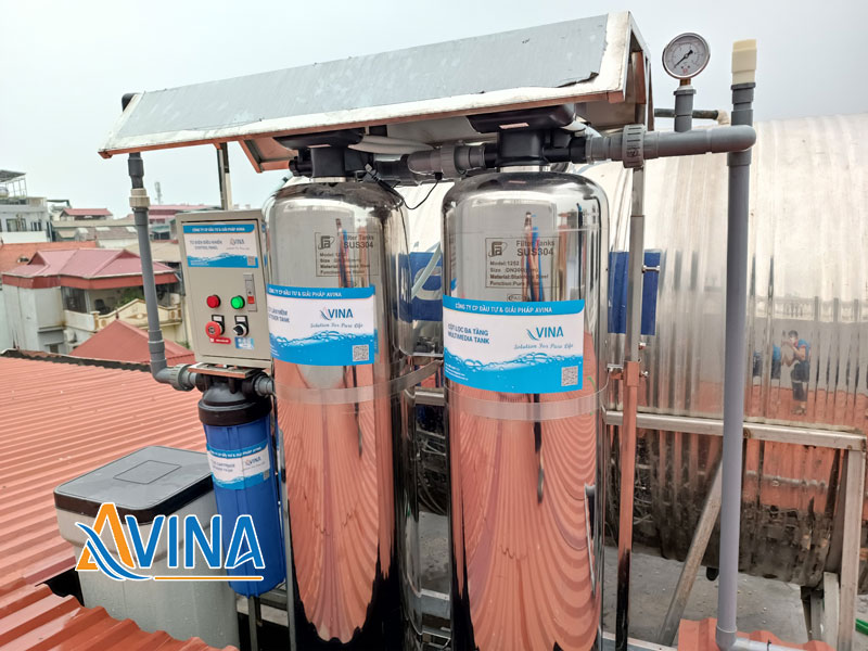 Hệ thống lọc nước sinh hoạt 2000l/h van tự động