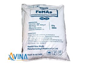cát mangan Femas vật liệu lọc xử lý nước nhiễm sắt, nhiễm phèn hiệu quả cao