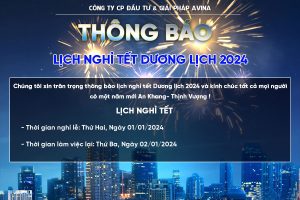 Thông báo lịch nghỉ Tết Dương lịch năm 2024