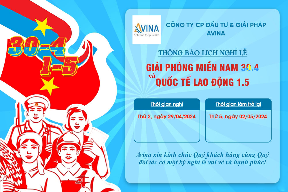 Thông báo lịch nghỉ lễ 30-4 và 1-5